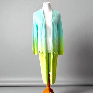 27 MILES MALIBU COTTON OMBRÉ SUMMER DUSTER SWEATER